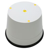Mobile Trittleiter aus Polypropylen, rot - 1 Stufe - Manutan Expert