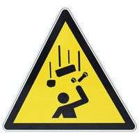 Warnschild - Herabfallende Gegenstände - Aluminium
