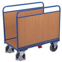 Ergonomischer Wagen mit 2 Seitenwandteilen aus Holz - Tragkraft 500 kg