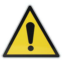 Rundes Warnschild ‑ Allgemeines Warnzeichen - Aluminium