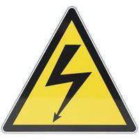 Warnschild ‑ Elektrische Spannung - Aluminium