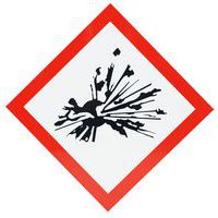 Schild CLP - Explosionsgefahr - Aluminium - 300 x 300 mm