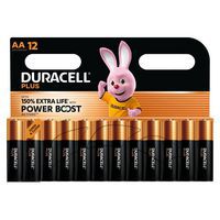 Pile alcaline AA Plus Powerboost - 12 unités - Duracell