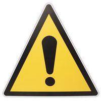 Warnschild - Allgemeines Warnzeichen - PVC - Manutan Expert