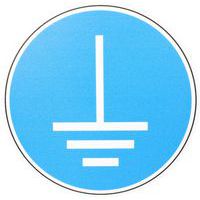 Panneau Mise à la terre obligatoire - PVC - Manutan Expert