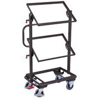 Chariot pour bacs norme Europe - 610 x 410 mm - Capacité 200 Kg