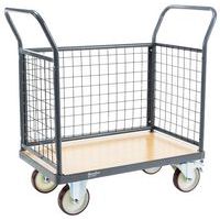 Chariot 3 dossiers grillagés - Force 400 à 500 kg - Manutan Expert