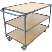 Wagen mit waagerechtem Griff - Tragkraft 250 kg - Manutan Expert