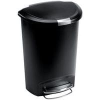 Abfallbehälter mit Fußpedal aus Kunststoff, halbmondförmig - 50 L