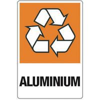 Recycling-Aufkleber Aluminium