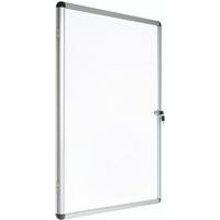 Innenvitrine Manutan, 1 Tür - Aluminiumrückwand, Kapazität (Anzahl Blätter A4): 6, Boden Material: Stahl