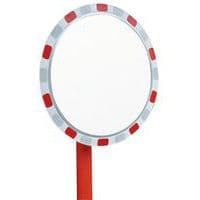 Miroir de sécurité rond, Distance d'observation: 15 m, Forme: Rond, Vision: 90 °, Réflecteur largeur: 800 mm