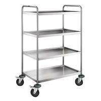 Chariot inox - 4 plateaux - Force 120 kg
