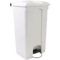 Abfallbehälter aus Kunststoff für den Nahrungsmittelsektor - 90 L, Gesamtinhalt: 90 L, Öffnung: Mit Pedal