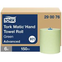 Rouleau d'essuie-mains Tork Matic vert pour H1