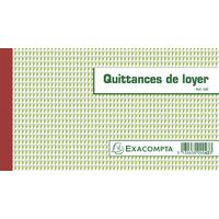 Block Quittances de loyer Exacompta - 12,5 x 21 cm - 50 Blatt dreifach - mit Durchschlag