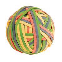 Ball aus 200 Gummibändern - verschiedene Farben