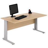 Bureau droit - Hêtre - Manutan