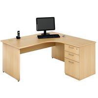 Bureau compact avec caisson Bureau compact avec caisson