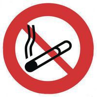 Panneau interdiction - Défense de fumer - Adhésif - Manutan