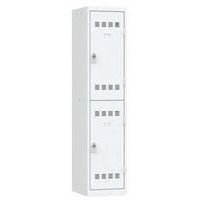 Spind mit mehreren farbigen Fächern - 1 bis 3 Säulen - Breite 400 mm - Vinco