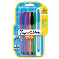 12 Kugelschreiber InkJoy mit Kappe, verschiedene Farben - Paper Mate®