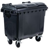 Abfallcontainer - 660 L - Manutan Expert, Gesamtinhalt: 660 L, Öffnung: Frontal, Werkstoff: Kunststoff