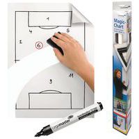 Feuilles électrostatique blanches Magic Chart - Lot de 25 -  Legamaster