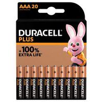 Alkali-Batterie AAA Plus 100% - 20 Stück - Duracell