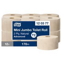 Papier toilette - Mini Jumbo - Naturel - T2 Advanced