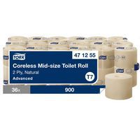 Papier toilette rouleau -Sans mandrin -Naturel -T7 Advanced