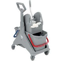 Chariot de lavage Nickita 2x15L et cassette de rangement - TTS