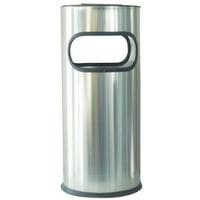 Ascher-Abfallbehälter aus Edelstahl mit Öffnung - 30 L oder 50 L - Manutan Expert
