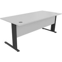 Geradliniger Schreibtisch, Typ Unterseite: L-Form, Montage: Zum Aufbauen, Gesamtbreite: 180 cm