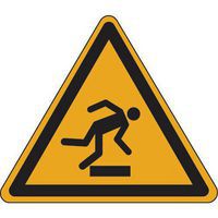 Warnschild - Stolpergefahr/Hindernis am Boden - PVC - Manutan Expert