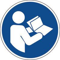 Schild - Betriebsanleitung lesen - PVC - Manutan Expert