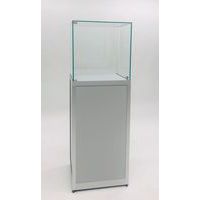 Haubenvitrine auf Sockel, 50 x 50 x 150 cm - Sarazino Vitrines