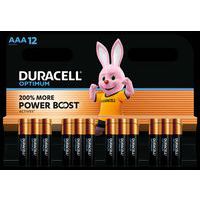 Alkali-Batterie Optimum AAA - 12 Stück - Duracell