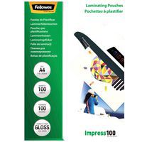 Pochette de plastification brillante A4 - 100µ - Fellowes