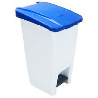 Poubelle mobile à pédale, Capacité: 60 L, Ouverture: À pédale, Matériau: Plastique