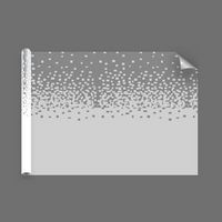 Dekofolie, matt, zunehmend dünner angeordnete Pixel - Luminis