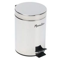 Poubelle sanitaire Inox à pédale Manutan - Manutan Expert