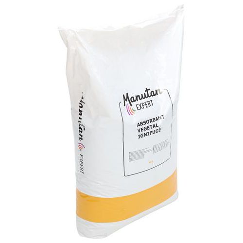 Absorbant végétal ignifugé en granulés 40L - Manutan Expert