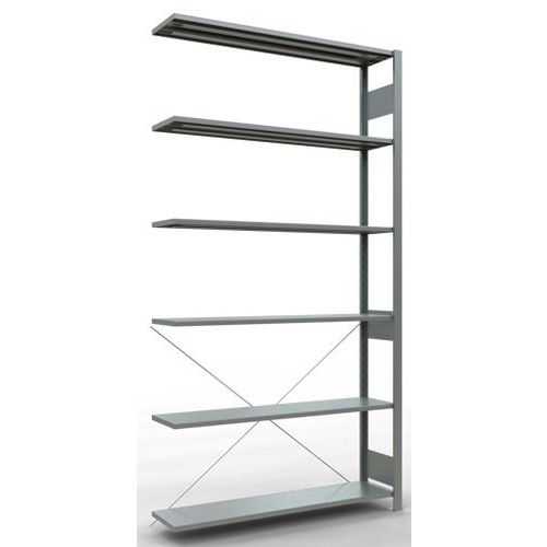 Regal Easy-Fix für leichte Lasten - Einseitig - H 2500 mm - Verzinkt - Schulte