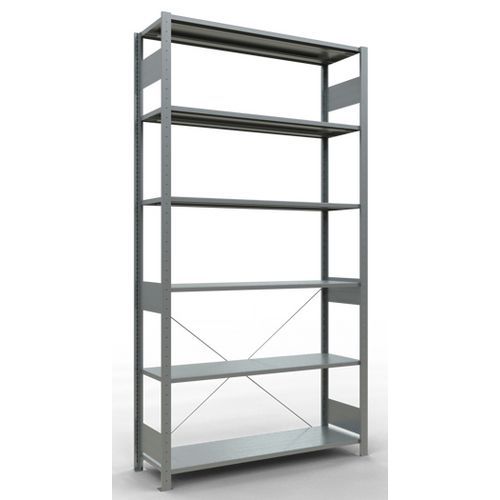 Regal Easy-Fix für leichte Lasten - Einseitig - H 2500 mm - Verzinkt - Schulte