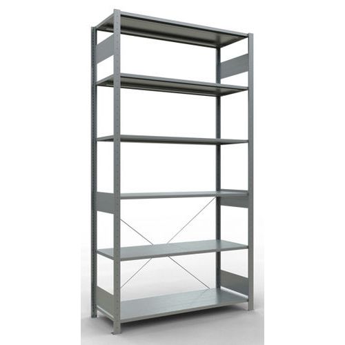 Regal Easy-Fix für leichte Lasten - Einseitig - H 2500 mm - Verzinkt - Schulte