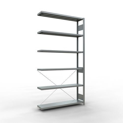 Regal Easy-Fix für leichte Lasten - Einseitig - H 2500 mm - Verzinkt - Schulte