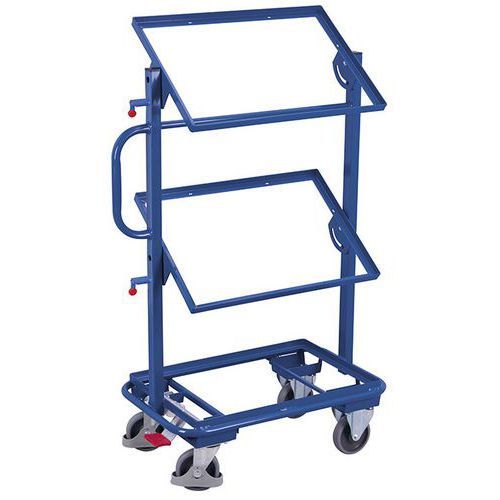 Wagen für Eurobehälter - 610 x 410 mm - Tragkraft 200 kg