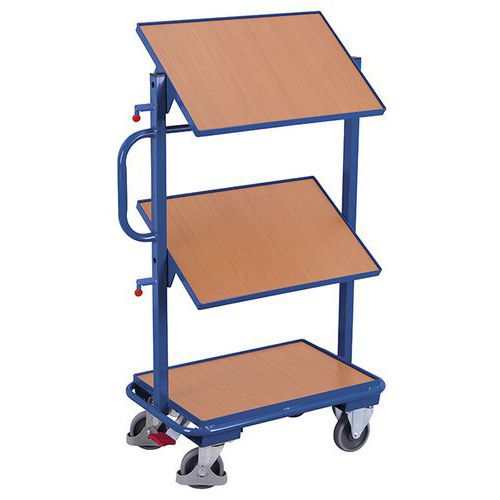 Chariot à plateaux pour bacs norme Europe - Capacité 200 Kg Chariot à plateaux pour bacs norme Europe - Capacité 200 Kg