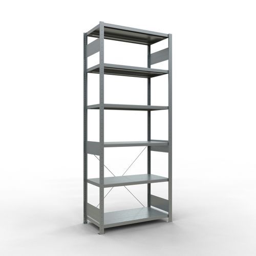 Regal Easy-Fix für leichte Lasten - Einseitig - H 2500 mm - Verzinkt - Schulte
